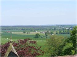 The countryside around Cheswardine Hall